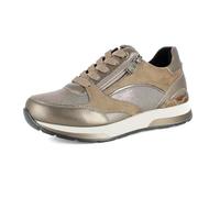 inblu Sneakers Donna con Inserti Lucidi, Scarpe Da Ginnastica con Lacci E Cerniera, Tomaia In Ecopelle, Plantare Imbottito, Zapatillas Mujer, Bronce, 38 EU