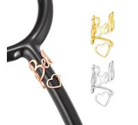 INBLUE Personalizado Estetoscopio Charms para Enfermera de Acero Inoxidable Grabado Nombre ID Tag con Símbolo Estetoscopio Accesorios Regalo para Médico - Estilo A4