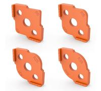 inBovoga Radius Jig Router Plantillas Radius Quick Jig para carpintería, alta dureza ABS+CNC Jig Radius Esquinas R5 R10 R15 R20 R25 R30 R35 R40 (juego de 4 piezas), naranja