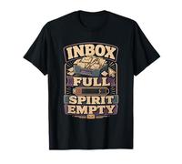 Inbox Full Spirit Empty Humor Oficina Camiseta