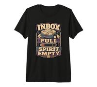 Inbox Full Spirit Empty Humor Oficina Camiseta Premium