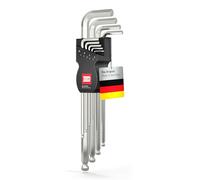 INBUS® 70167 Set de llaves hexagonales 9pz, 1.5-10mm, con Cabezal de Bola - Made in Germany
