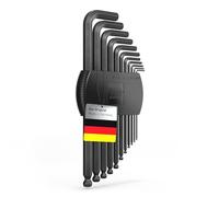 INBUS® 74711 Set de llaves hexagonales 11pz, 1.27-8mm, con Cabezal de Bola - Made in Germany (Amazon Exclusive)