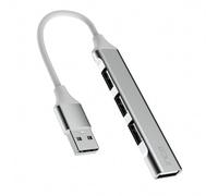 Inca Concentrador USB, IUSB-04TUX, USB 3.0 con Divisor USB de 5 Gbps, USB-C Hub Docking Station con 1 x USB 3.0 y 3 x USB 2.0 para MacBook, DELL, Thinkpad, Carcasa de Aluminio