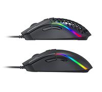 İnca IMG-GT20 Pro - Ratón óptico para Videojuegos (10000 PPP, Efecto de Logotipo RGB con Cubierta Intercambiable, preciso y rápido, con Peso Ajustable Mediante disminución)