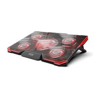 Inca INC-611GMS Base de Refrigeración Portátil de 12 a 17 ", 2 USB, Cooler Fan 5 Ventiladores
