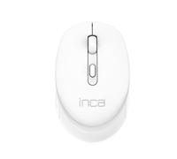 INCA IWM-243RB Candy Design - Ratón inalámbrico, 2,4 GHz, Modo de suspensión automática, 800-1600 dpi (Blanco)