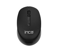 INCA IWM-243RS Candy Design - Ratón inalámbrico de 2,4 GHz, Modo de suspensión automática, 800-1600 dpi (Negro)