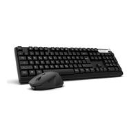 INCA -Teclado IWS-549U Juego inalámbrico Incl. ratón, Negro, QWERTY