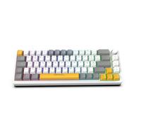 İnca Teclado mecánico para juegos IKG-457, interruptores rojos intercambiables en caliente, diseño compacto del 65% (68 teclas), iluminación RGB, soporte de software personalizable, cable USB-C