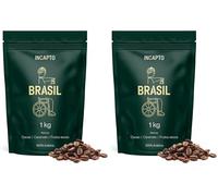 Incapto Café en Grano de Especialidad 1kg | Origen Brasil | 100% Arábica | Specialty Coffee 84 puntos SCA | Tueste Natural y Artesanal | Finca Minas Gerais, Fazendas (Paquete de 2)