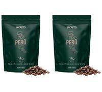 Incapto Café en Grano de Especialidad 1kg | Origen Perú | 100% Arábica | Specialty Coffee 84.75 puntos SCA | Tueste Natural y Artesanal | Finca Cajamarca, Cenfrocafé (Paquete de 2)