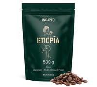 Incapto Café en Grano de Especialidad 500g | Origen Etiopía | 100% Arábica | Specialty Coffee 86.5 puntos SCA | Tueste Natural y Artesanal | Finca Limu, Moplaco