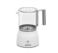 Incapto Coffee - Espumador de Leche Automático | Color Blanco | Capacidad de 100-150 ml | Capuccinador | Vaporizador de Leche y Bebidas Vegetales | En frío y en Caliente
