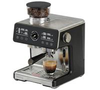 Incapto Sabi Black Cafetera Espresso Semiautomática | Cafetera de Grano con Molinillo Integrado | Prensado automático | Lanza de Leche con Sensor | Portafiltro Profesional 58 mm (Black)