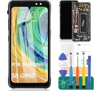 Incell - Pantalla de repuesto para Samsung Galaxy S8 LCD para Galaxy S8, para SM-G950F SM-G950U, digitalizador, pieza de reparación con marco (no para S8 Plus)