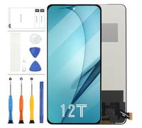 Incell - Pantalla de repuesto para Xiaomi 12T LCD para Xiaomi 12T Pro 5G 2022, kit de reparación de montaje de digitalizador táctil 22071212AG 22081212UG 22081212G 6.65 pulgadas, color negro