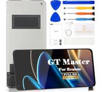 Incell - Pantalla LCD de repuesto para Realme GT Master Edition RMX3363, RMX3360 Touch Digitizer (negro, sin reconocimiento de huellas dactilares)