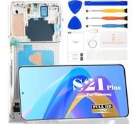 Incell - Pantalla LCD de repuesto para Samsung Galaxy S21+ 5G para Galaxy S21 Plus 5G, pantalla LCD SM-G996B SM-G996U, digitalizador, pieza de reparación con marco (plata fantasma)