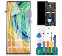 Incell - Pantalla LCD de Repuesto para Samsung Galaxy S22 Ultra 5G, Pantalla LCD SM-S908B, digitalizador táctil, Kit de reparación con Marco (Negro, sin función de Huellas Dactilares)