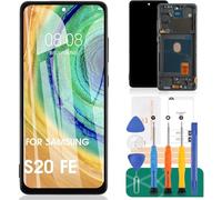 Incell - Pantalla LCD de repuesto para Samsung S20 FE 5G SM-G781B, digitalizador táctil, kit de reparación con marco (sin función de huellas dactilares, negro)