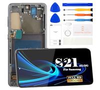 Incell - Pantalla LCD para Samsung Galaxy S21 5G para Samsung Galaxy S21 4G, reemplazo de pantalla para SM-G991B SM-G991U, digitalizador de pantalla táctil, kit de piezas de reparación con marco (sin