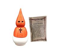 Incensario Artesanal Hecho a Mano diseño Nazareno - Soporte para Incienso en Grano y de Semana Santa Bolsa de 50 Gramos de Incienso Tres Reyes (Rojo - Blanco)