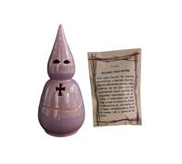 Incensario Artesanal Hecho a Mano diseño Nazareno - Soporte para Incienso en Grano y de Semana Santa Bolsa de 50 Gramos de Incienso Tres Reyes (Morado)