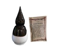 Incensario Artesanal Hecho a Mano diseño Nazareno - Soporte para Incienso en Grano y de Semana Santa Bolsa de 50 Gramos de Incienso Tres Reyes (Negro - Blanco)