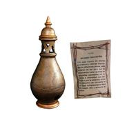 Incensario Artesanal Hecho a Mano diseños - Soporte para Incienso en Grano y de Semana Santa - Bolsa de 50 Gramos de Incienso Tres Reyes (Botella 2 Oro)