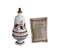 Incensario Artesanal Hecho a Mano esmaltados - Soporte para Incienso en Grano y de Semana Santa - Bolsa de 50 Gramos de Incienso Tres Reyes (Campana Bronce)
