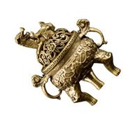 Incensario Decorativo de Latón Dorado para Aromaterapia y Hogar