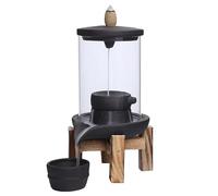 incensario， Quemador de incienso con reflujo a prueba de viento, decoración creativa for el hogar, adornos de escritorio con buena suerte y paz, fuente y candelabro de incienso for interiores.