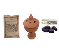 Incensario Semana Santa Cáliz - Liturgia Pascua botafumeiro Artesanal Colores Variados incensario cerámica (Barro)