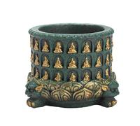 Incense Burner | Buddha Handmade Spiritual Home Decor | Coil Incense Stick Burning Pot | For Meditation Relaxation Wealth Good Luck Altar Indoor Outdoor Bedroom Office Garden