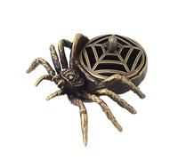 Incense Burner, Spider Figurine Holder, Aromatherapy Stand, Hollow Smokes Design, Artistic Resin Craft, Ideal for Meditation, Yoga, SPA, Altar, Zen Room Decor