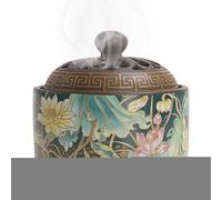 Incense Burners, Compact Holder, Tea Table Windowsill Display House Decor Lightweight Tray Scent Diffuser Heat Resistant Portable Style, Round Design for Indoor, House, Windowsill, Yoga
