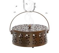 Incense Coil Holder | Portable Round Iron Heat-Resistant Anti-Slip