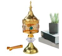 Incense Holder Coil Censer, Metal Decorative Middle East Style For Living Room Yoga Studio Hotel Bedroom, Aromatherapy Fragrance, Perfect For Relaxation Seekers, 3.15x3.35x10.63 In