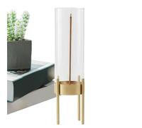 Incense Holder for Sticks - Flame-Retardant Glass & Metal Aromatherapy, Holder with Ash Catcher | Relaxation Accessory for Home, Yoga, Living Room, Spa, Meditation, Holiday, Gift