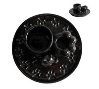 Incense Holder - Meditation Incense Stick Tray, Ash Catcher Ceramic Plate with Sturdy Heat Resistant Glaze, Elegant Handcrafted Fragrance Burner, Ideal for Workplace Yoga Studio SPA