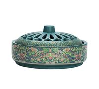 Incense Holder, Repelente de moscas de cerámica, quemador compatible con bobinas y conos, elegante para yoga, meditación, cocina, spa, hogar, relajación, exteriores, 6,1 x 2,95 pulgadas