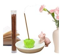 Incense Holder,Resin Centerpiece Sculpture,Incense Stick Holder Cute Statue - For Entertainment Room Apartment Bedroom Meditation Reading Sleeping