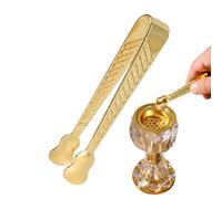 Incense Tongs - Long Handle Metal Clips, Small Aromatherapy Burner Tool with Sturdy Heat Resistant Grip for Safe Handling, Ideal for Cones Fragrance Home Studio SPA Yoga Meditation Party