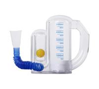 Incentive Spirometer Adult, Lung Trainer with Flow Rate Indicator, 5000ml Capacity Respiratory Exerciser, Portable Breath Trainer for Men Women Seniors Home Recovery, 5000ml