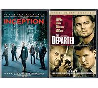 Inception & Departed DVD 2 Pack Leonardo DiCaprio Double Feature Movie Set
