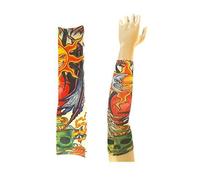 Inception Pro Infinite Modelo w18 - Manga del Tatuaje - ponible - Manga - Tatuaje Falso - Imagen - Sol - Luna y Calavera con inscripción Carpe Diem - Tatuaje - Media Manga - Tribal