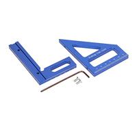 Inch 3D Multi Angle Measuring Ruler, Woodworking Square Angle Ruler, 45.90 Degree Aluminum Angle Ruler Measuring Tool for Woodworking Layouts and Miter Cuts