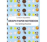 ½ Inch Graph Paper Notebook for Writing Practice: 120 Pages of Large Square Graph Paper to Support Handwriting Practice and Dysgraphia