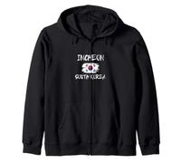 Incheon Corea del Sur Coreano Brush Stroke Sudadera con Capucha